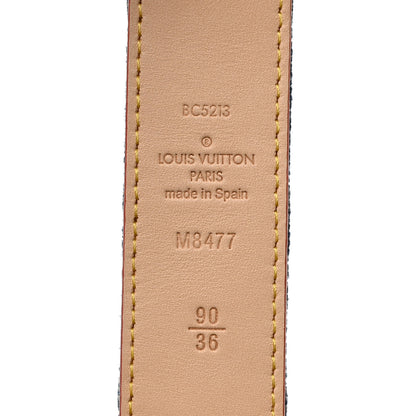 Louis Vuitton Denim Flowergram Ardillon 30mm Belt 90 36 Blue 6 of 7