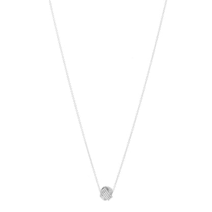 Tiffany Sterling Silver Twist Knot Pendant Necklace 1 of 4