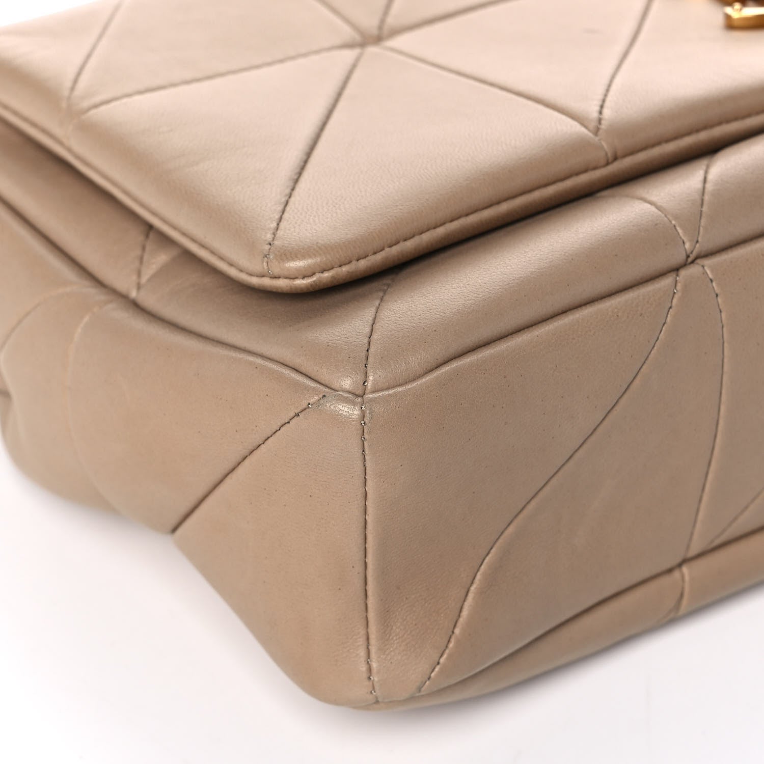 Saint Laurent Lambskin Patchwork Monogram Medium Jamie Beige 9 of 10
