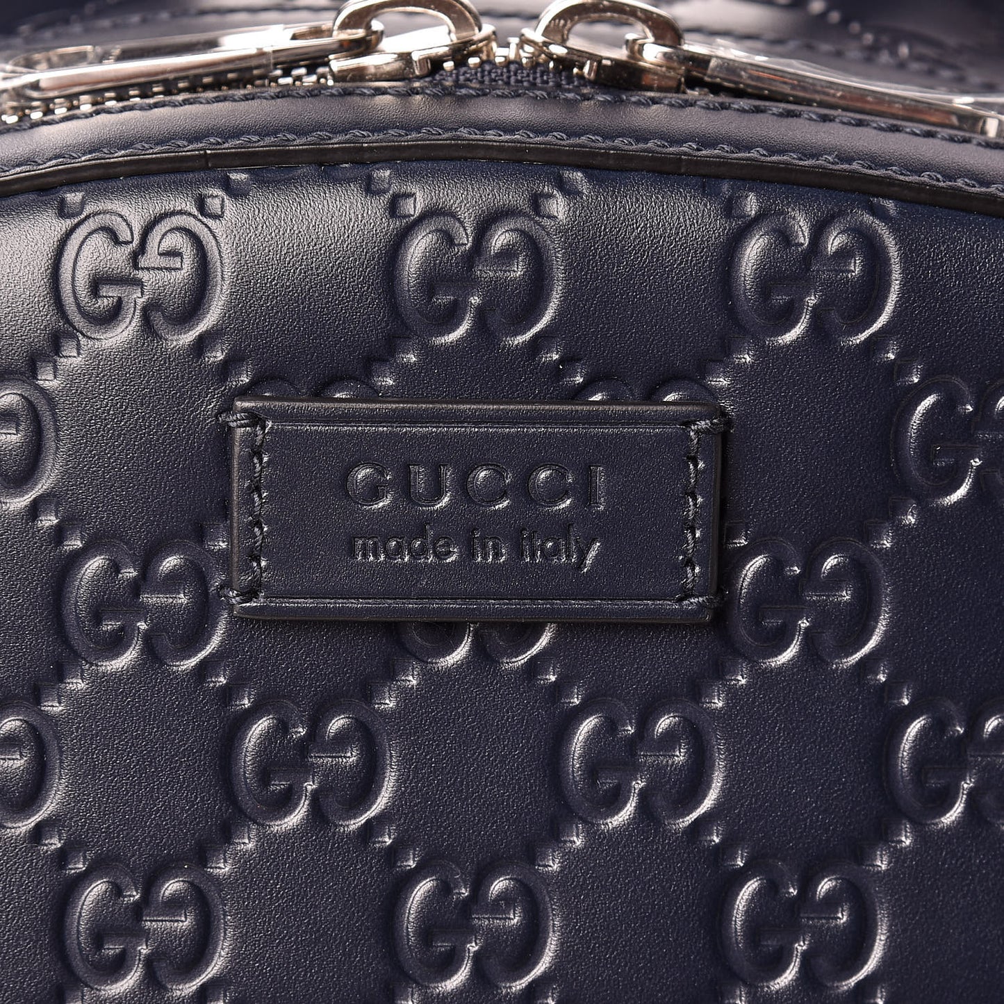 Guccissima Signature Day Backpack Blue