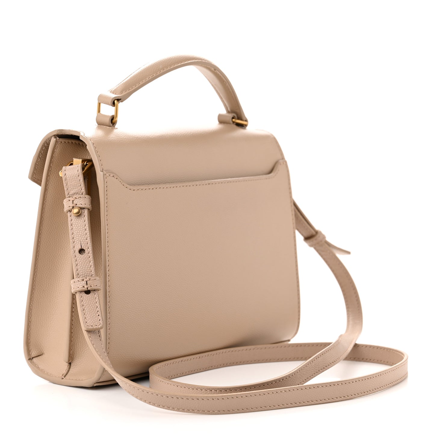 Grain de Poudre Mini Classic Monogram Cassandra Top Handle Beige