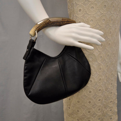 Saint Laurent Leather Small Mombasa Black 2 of 8