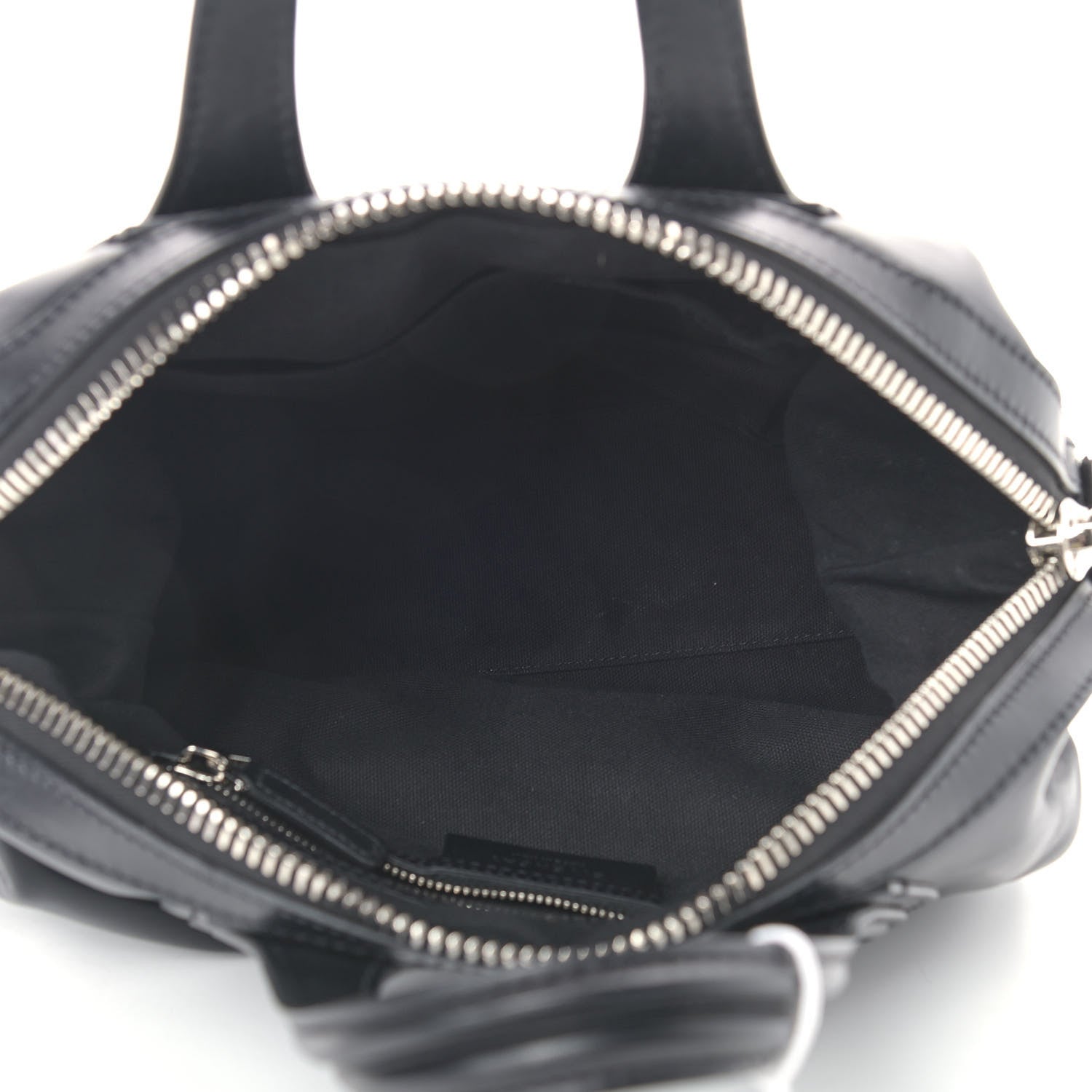 Givenchy Waxed Calfskin Small Nightingale Logo Strap Black 6 of 11