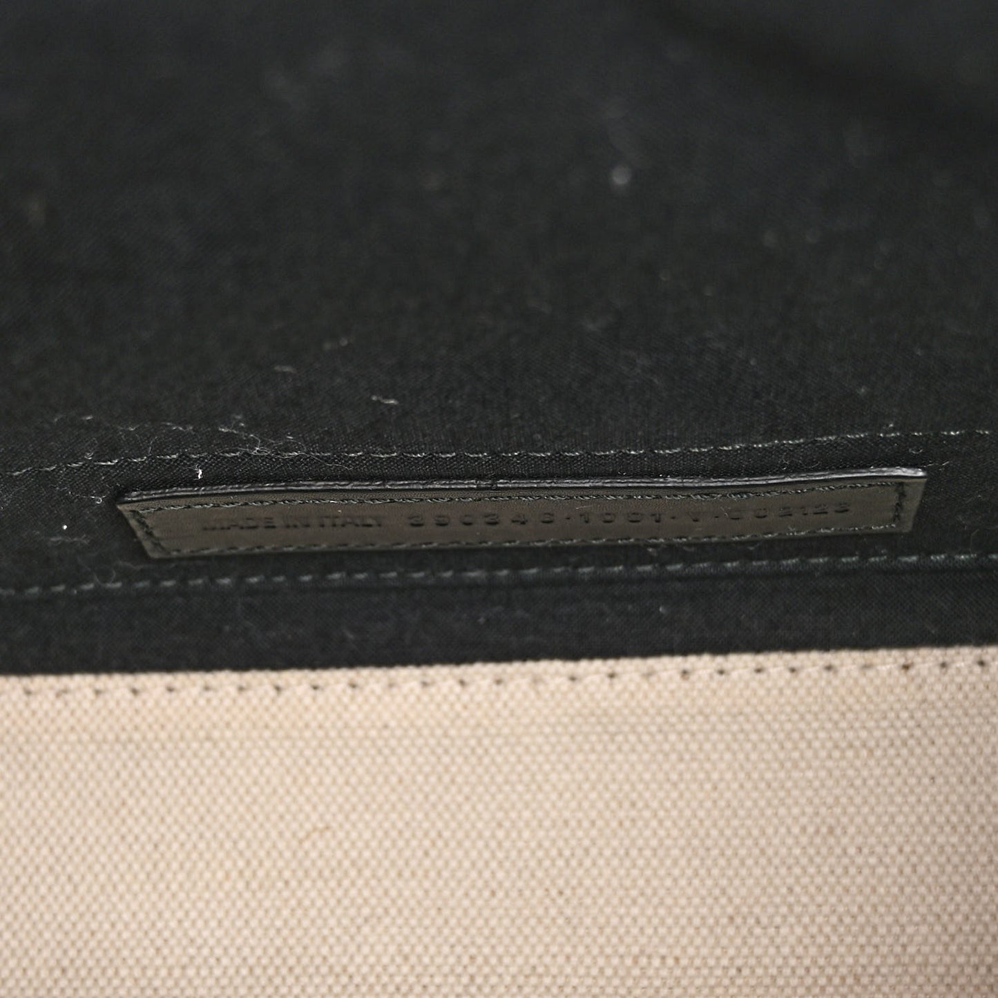 Cotton Canvas Calfskin Navy Cabas XS Natural Black