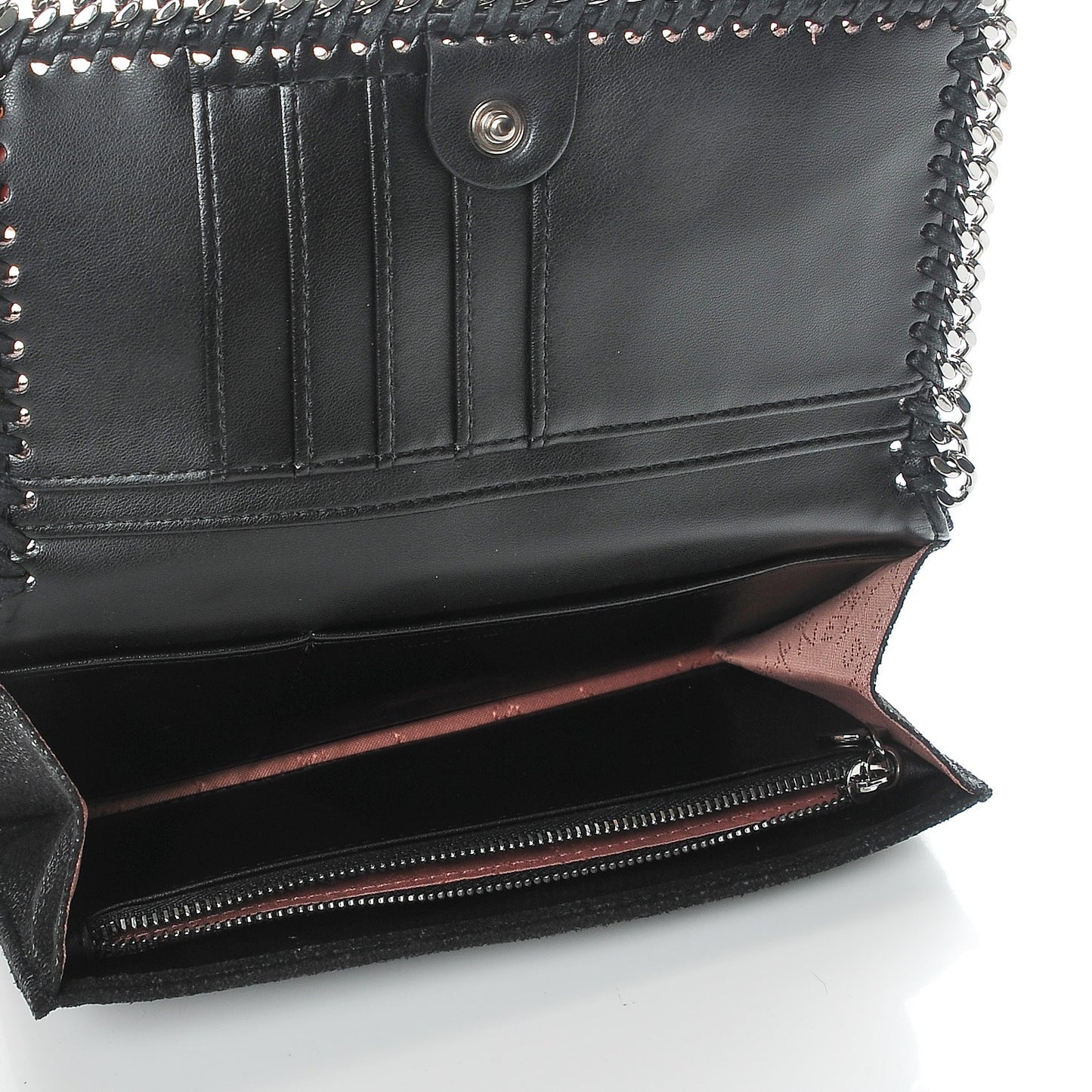 Shaggy Deer Falabella Flap Wallet Black