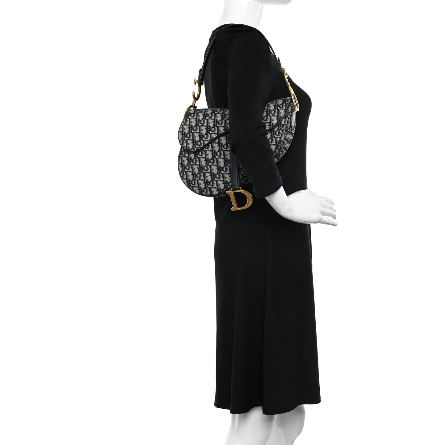 Oblique Saddle Bag Blue