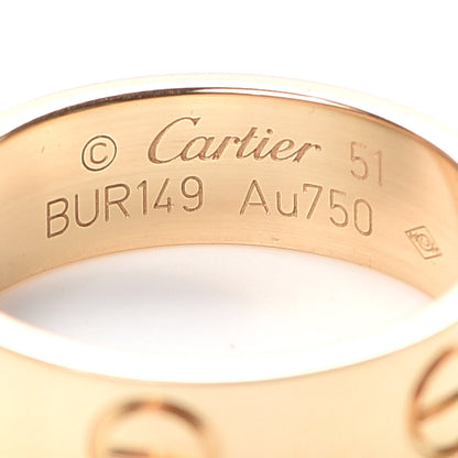 Cartier 18K Yellow Gold 5.5mm LOVE Ring 51 5.75 4 of 6