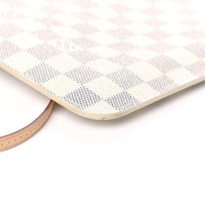 Louis Vuitton Damier Azur Neverfull MM GM Pochette Rose Ballerine 8 of 9