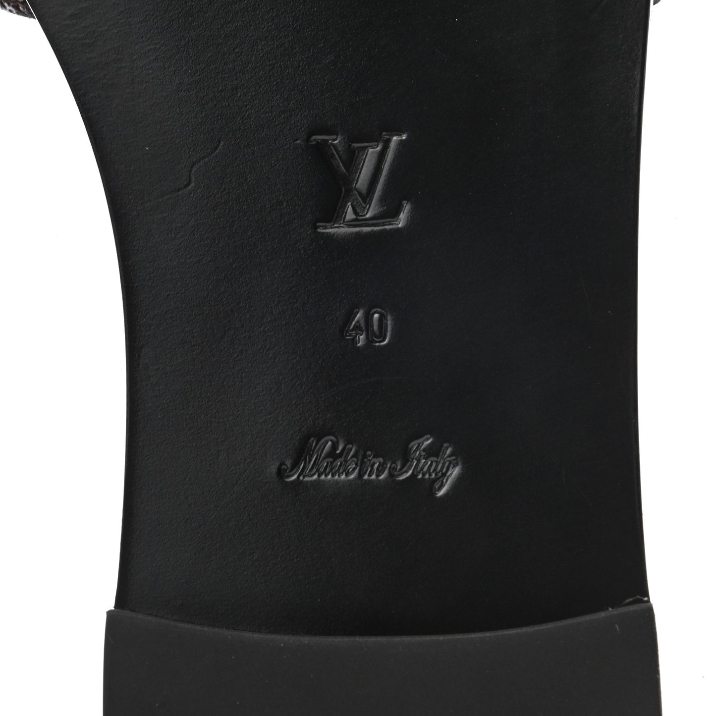Patent Monogram Lock It Flat Mules 40