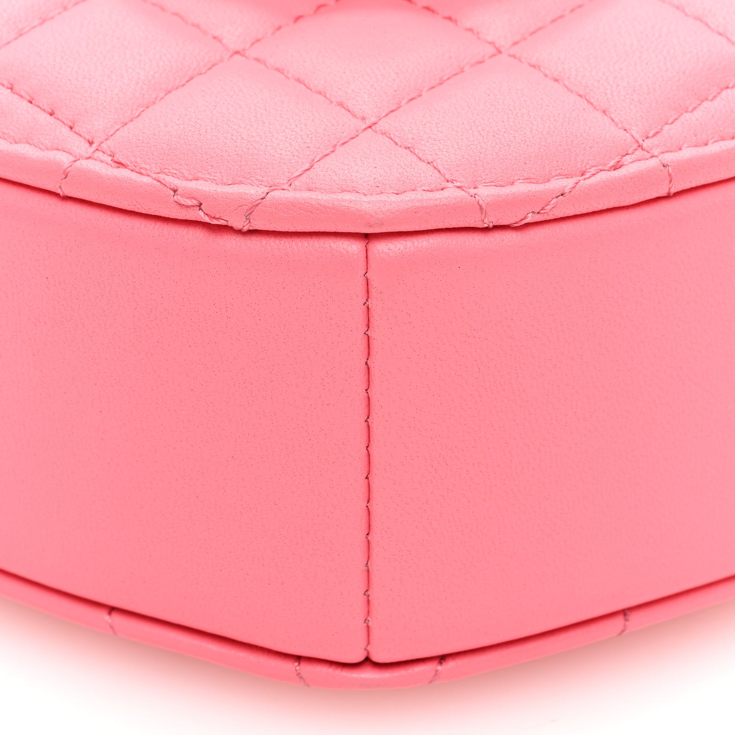 Lambskin Quilted CC In Love Heart Bag Pink