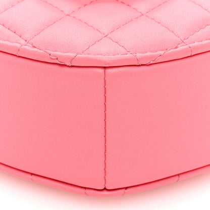 Chanel Lambskin Quilted CC In Love Heart Bag Pink 9 of 9