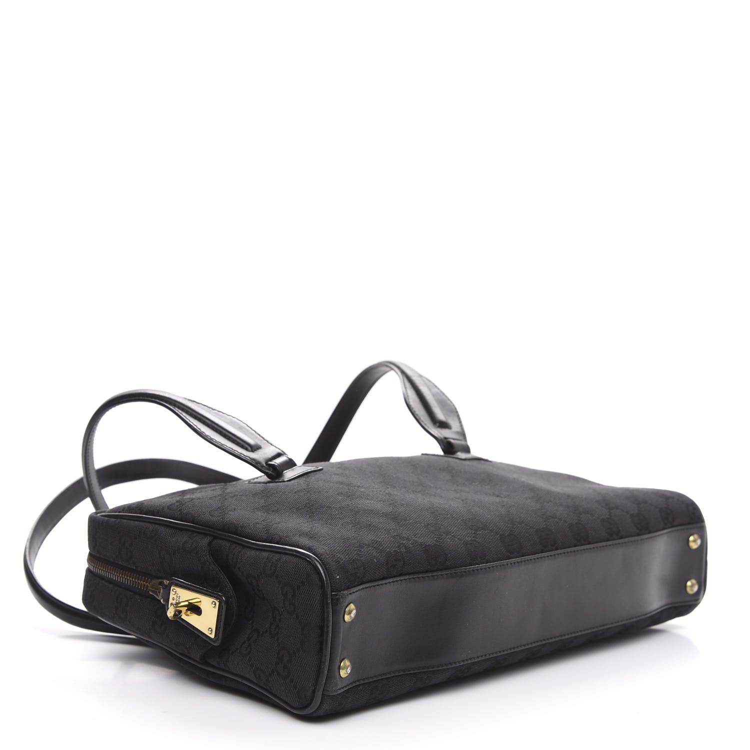 Gucci Monogram Tote Bag Black 4 of 15
