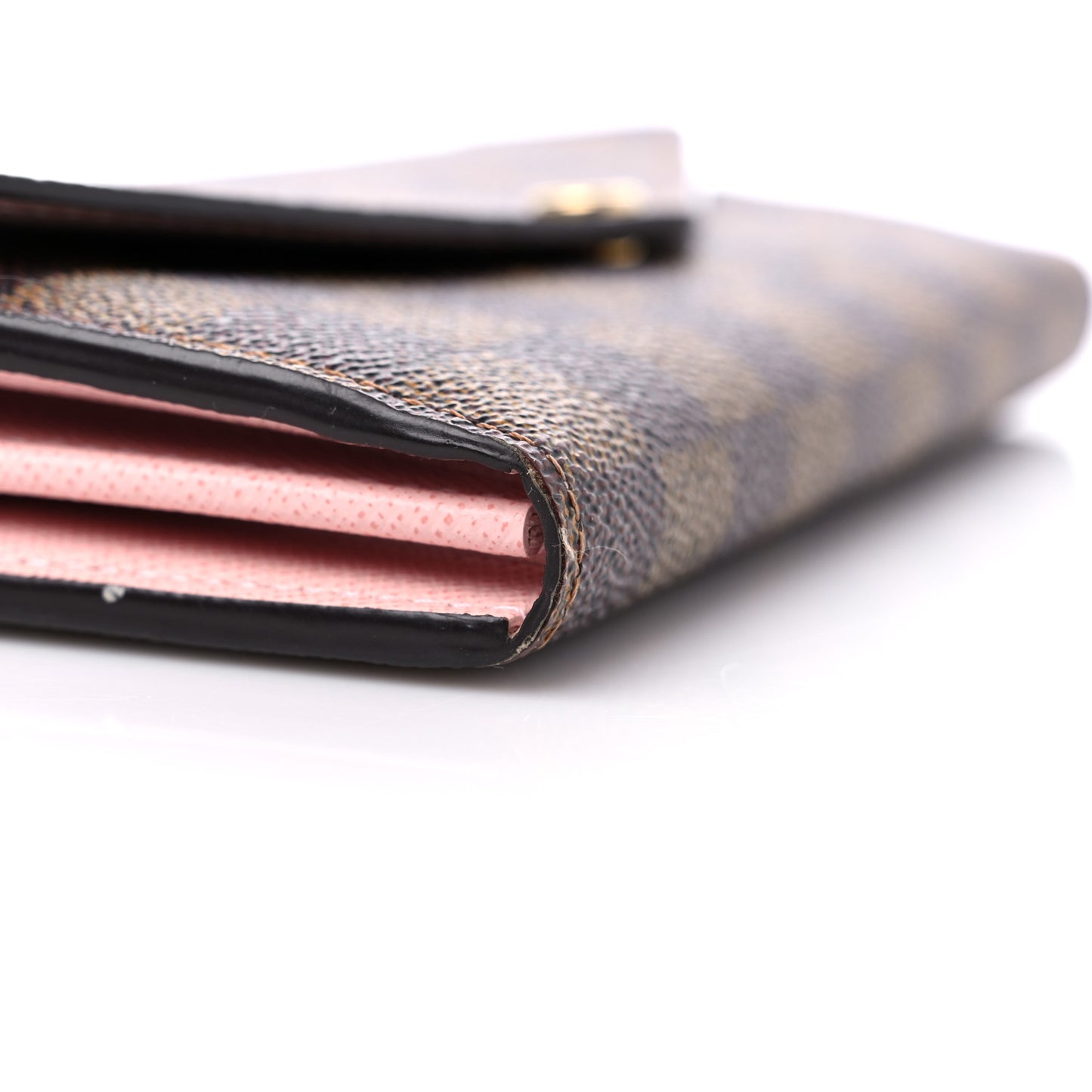 Damier Ebene Sarah Wallet NM Rose Ballerine