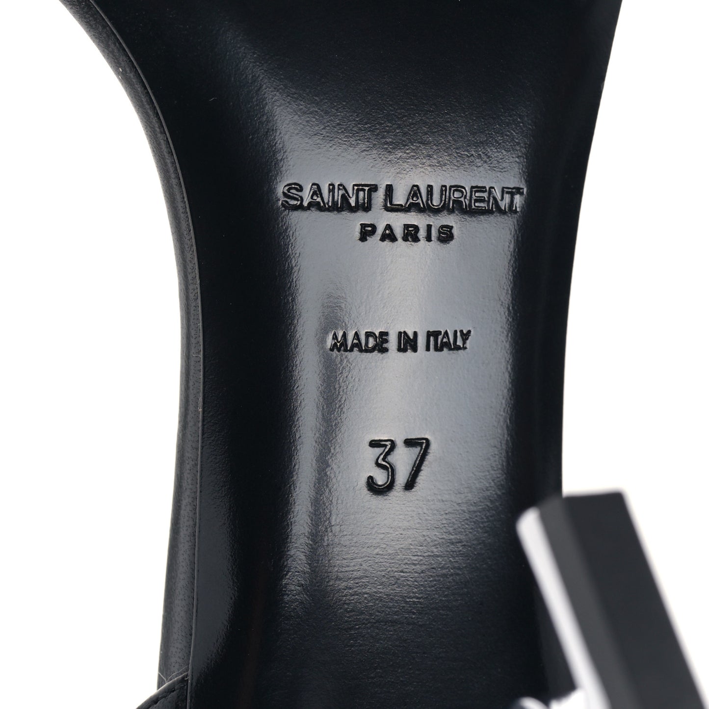 Calfskin Opyum 85 Sandals 37 Black Silver