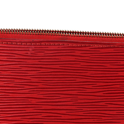 Louis Vuitton Epi Pochette Accessories 24 Castillan Red 9 of 11