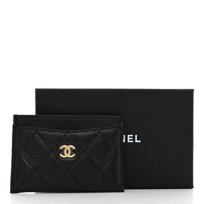 Chanel Caviar Quilted Card Holder Black 9 of 9