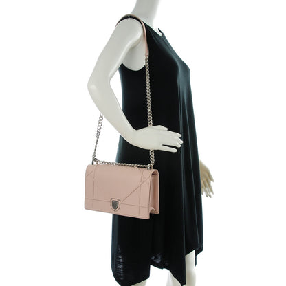 Christian Dior Grained Calfskin Medium Diorama Flap Bag Nude 2 of 8