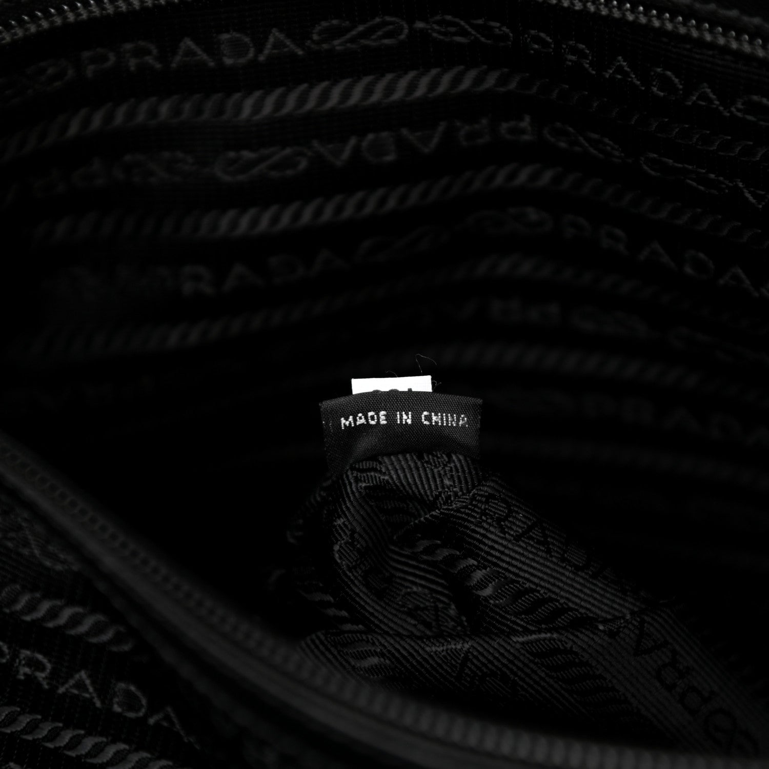 Prada Tessuto Nylon Saffiano Metal Triangle Logo Work Bag Black 7 of 11