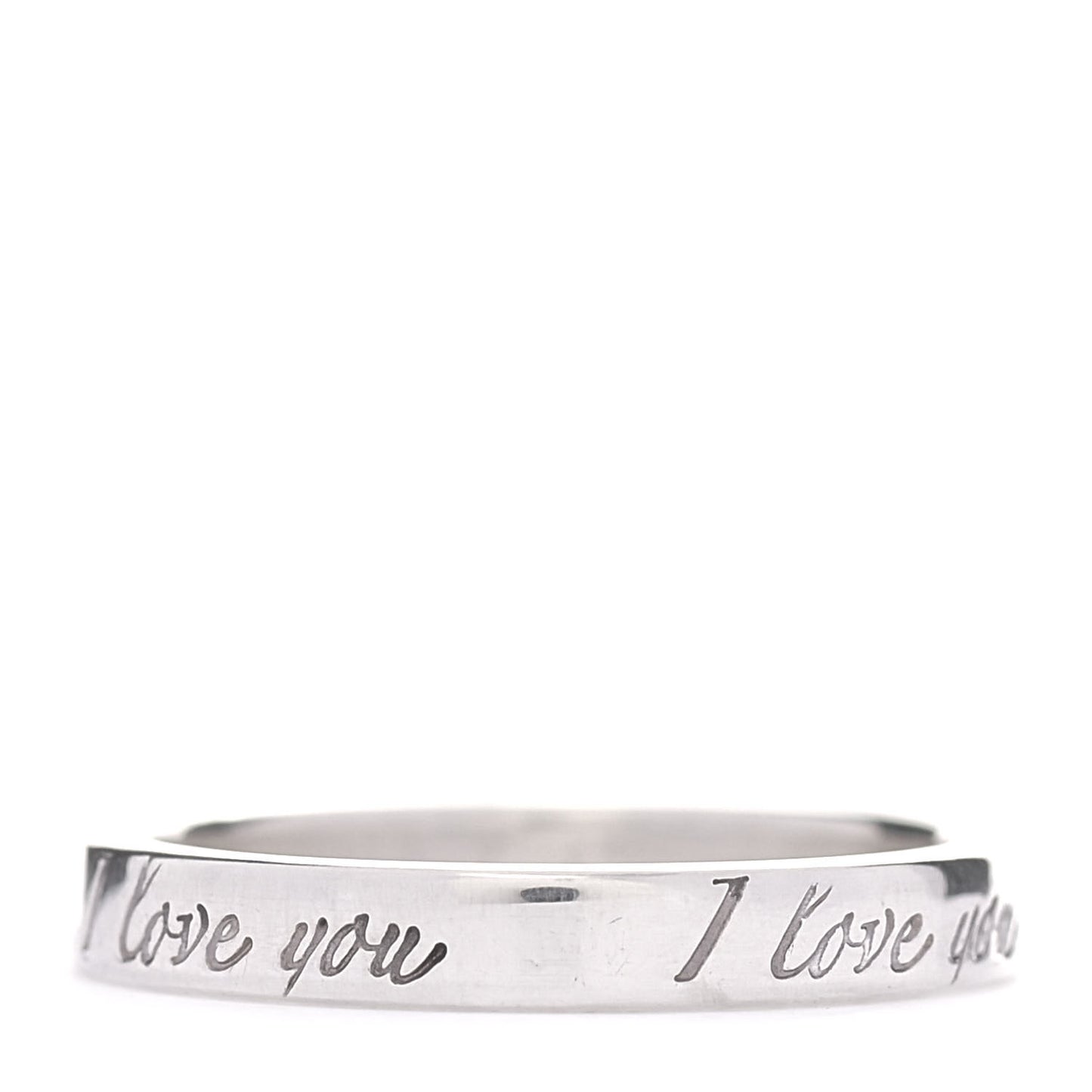 Sterling Silver I Love You Band Ring 48 4.5