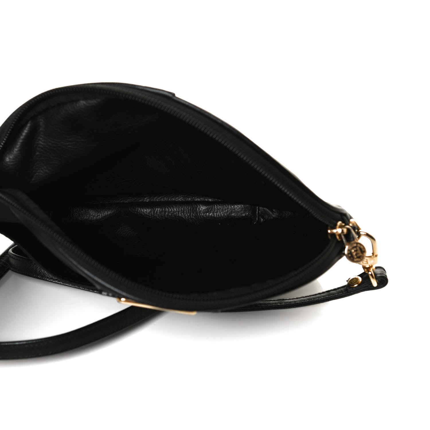 Fendi Calfskin Crossbody Bag Black 4 of 14