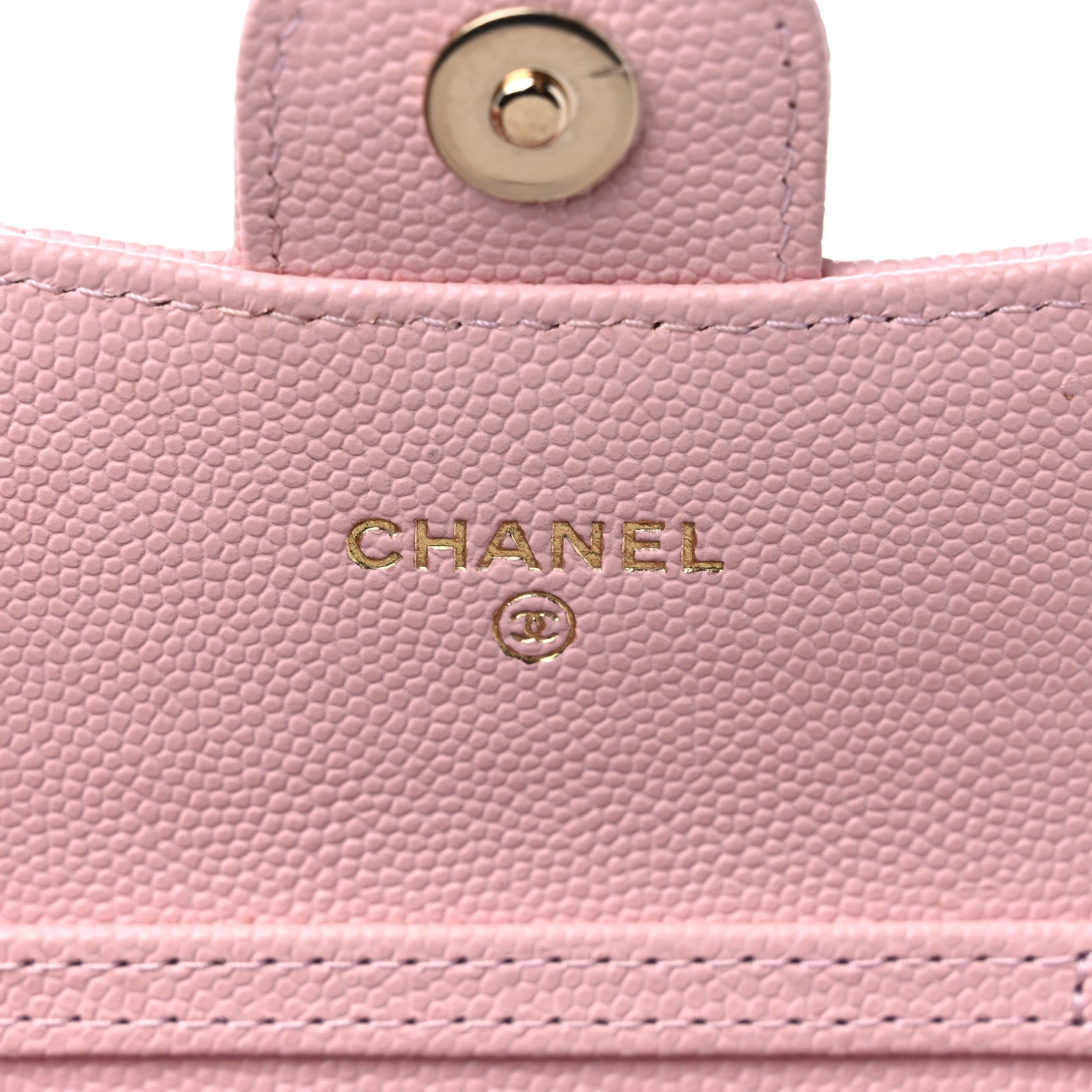 Chanel Caviar Quilted Flap Card Holder On Chain Light Pink 6 of 9