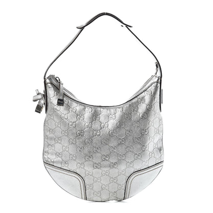 Gucci Guccissima Small Princy Hobo Silver 1 of 10