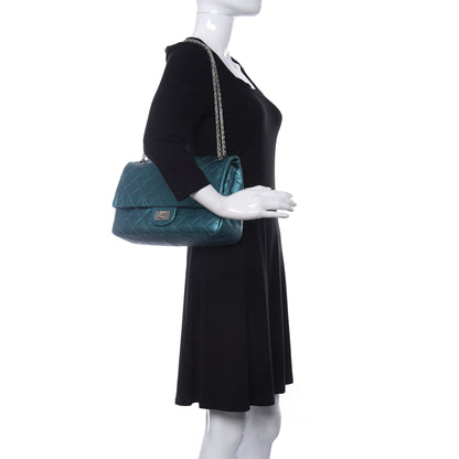 Chanel Metallic Calfskin Quilted 2.55 Reissue 227 Flap Turquoise 2 of 14