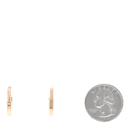 Tiffany 18K Rose Gold Small Lock Earrings 2 of 5