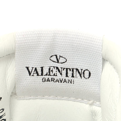 Valentino Garavani Calfskin Untitled Rockstud Slide Sneakers 38 White 7 of 9