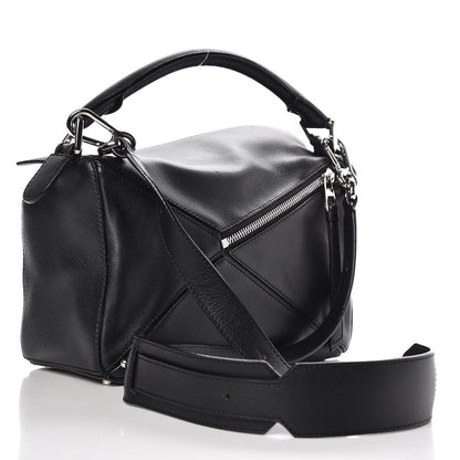 Loewe Calfskin Small Puzzle Bag Black 3 of 8