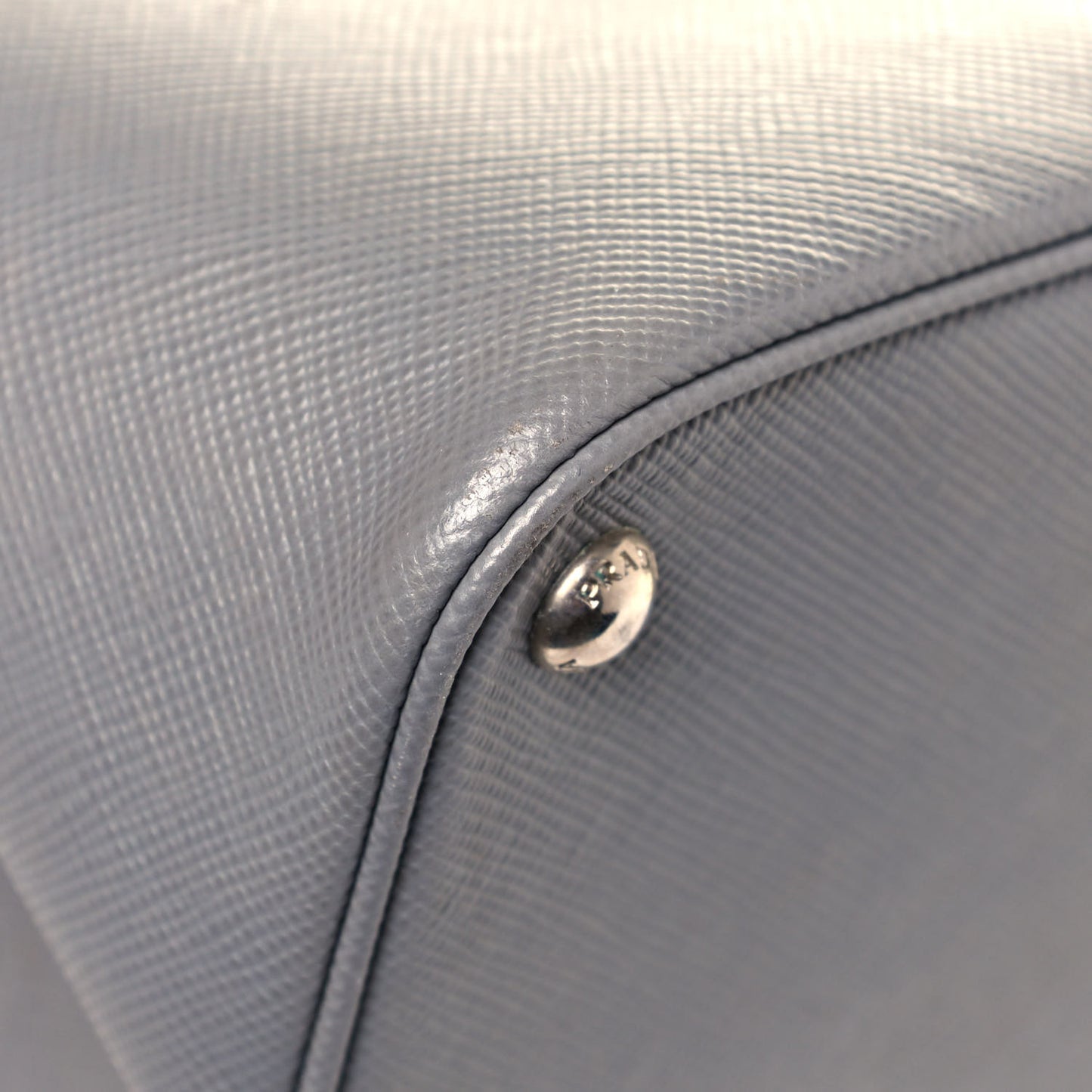 Saffiano Cuir Medium Double Handle Tote Marmo Salvia