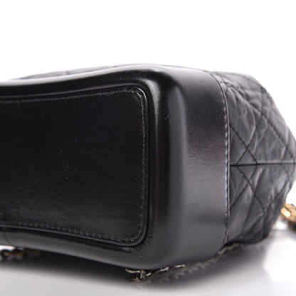 Chanel Aged Calfskin Quilted Small Gabrielle Backpack Black 7 of 10