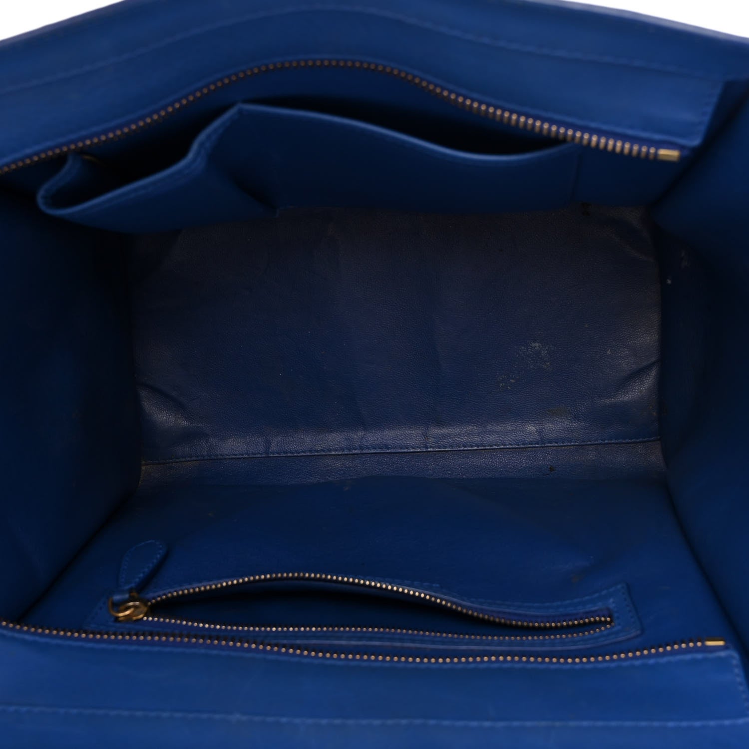 Celine Smooth Calfskin Mini Luggage Royal Blue 5 of 16
