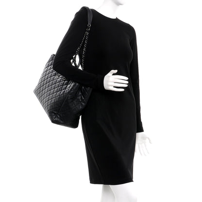 Chanel Caviar Quilted Large Coco Handle Shopping Tote Black 2 of 10