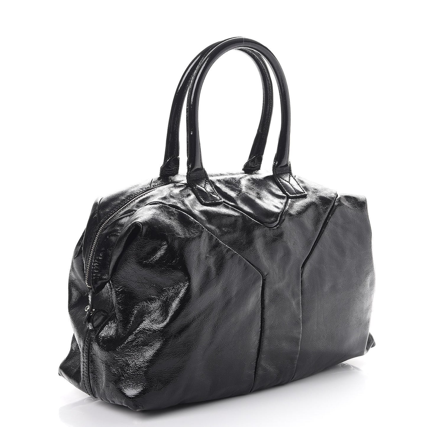 Patent Medium Easy Sac Y Tote Black