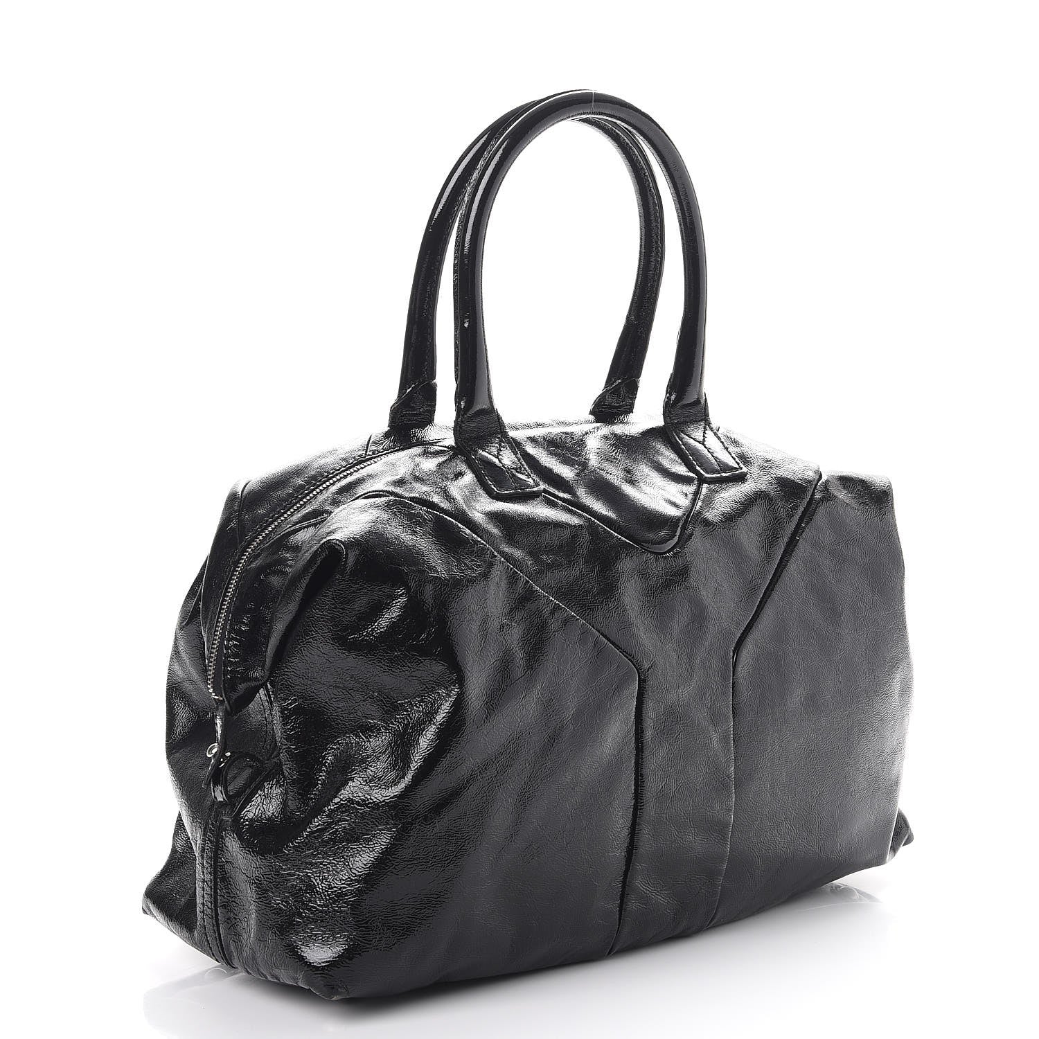 Saint Laurent Patent Medium Easy Sac Y Tote Black 5 of 12