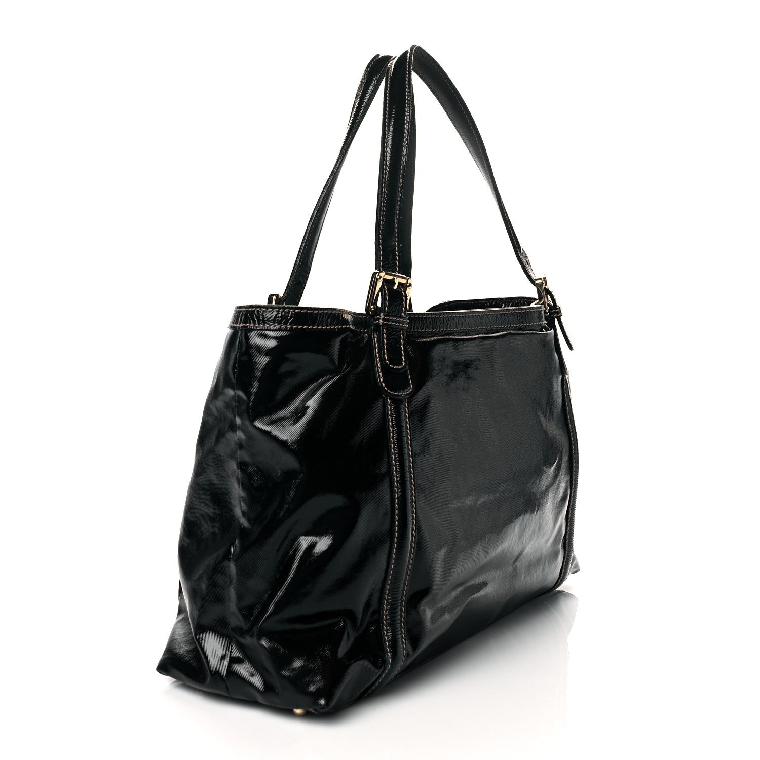 Gucci Dialux Medium Britt Shoulder Bag Black 2 of 10