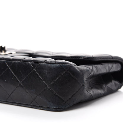 Chanel Lambskin Quilted East West Flap Black 7 of 12