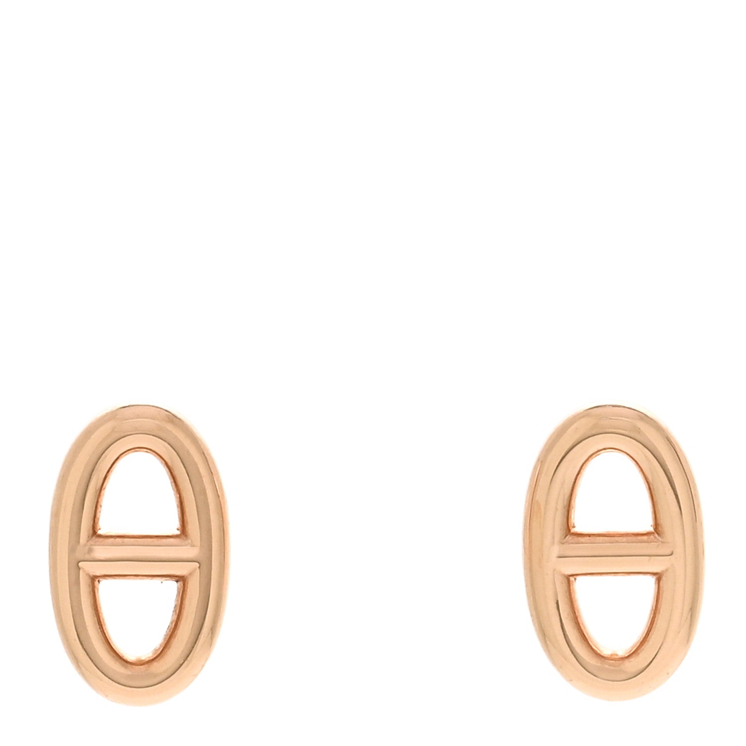 Hermes 18K Rose Gold TPM Farandole Stud Earrings 1 of 5