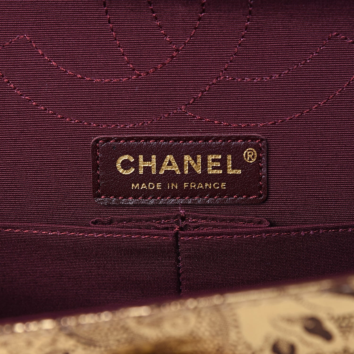 Chanel Buffalo Hand Painted Lace 2.55 Reissue 226 Flap Gold 6 of 12
