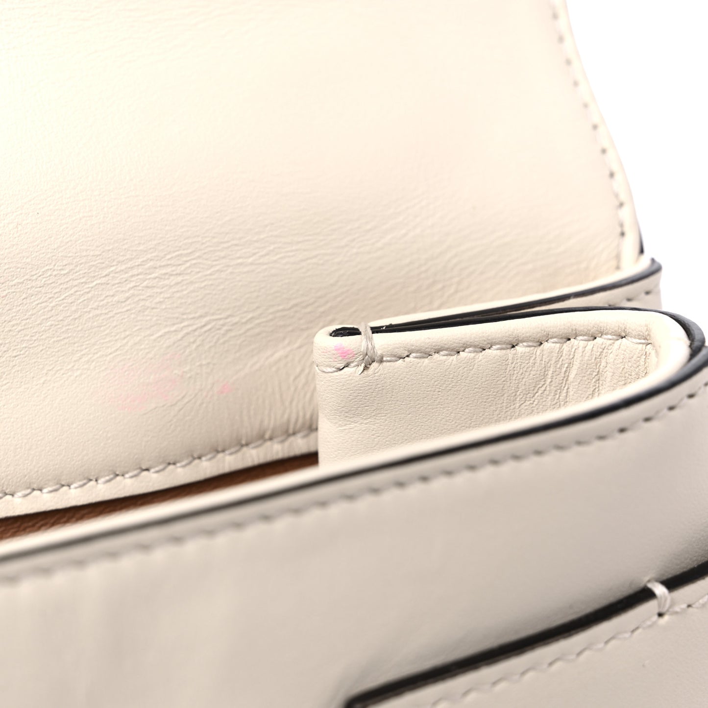 Nappa Pearl Studded Mini Queen Margaret Broadway Shoulder Bag Mystic White