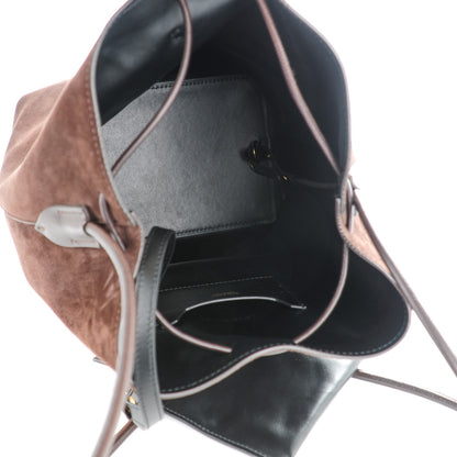 Tom Ford Suede Medium Double Tassel Bucket Bag Dark Brown 6 of 8