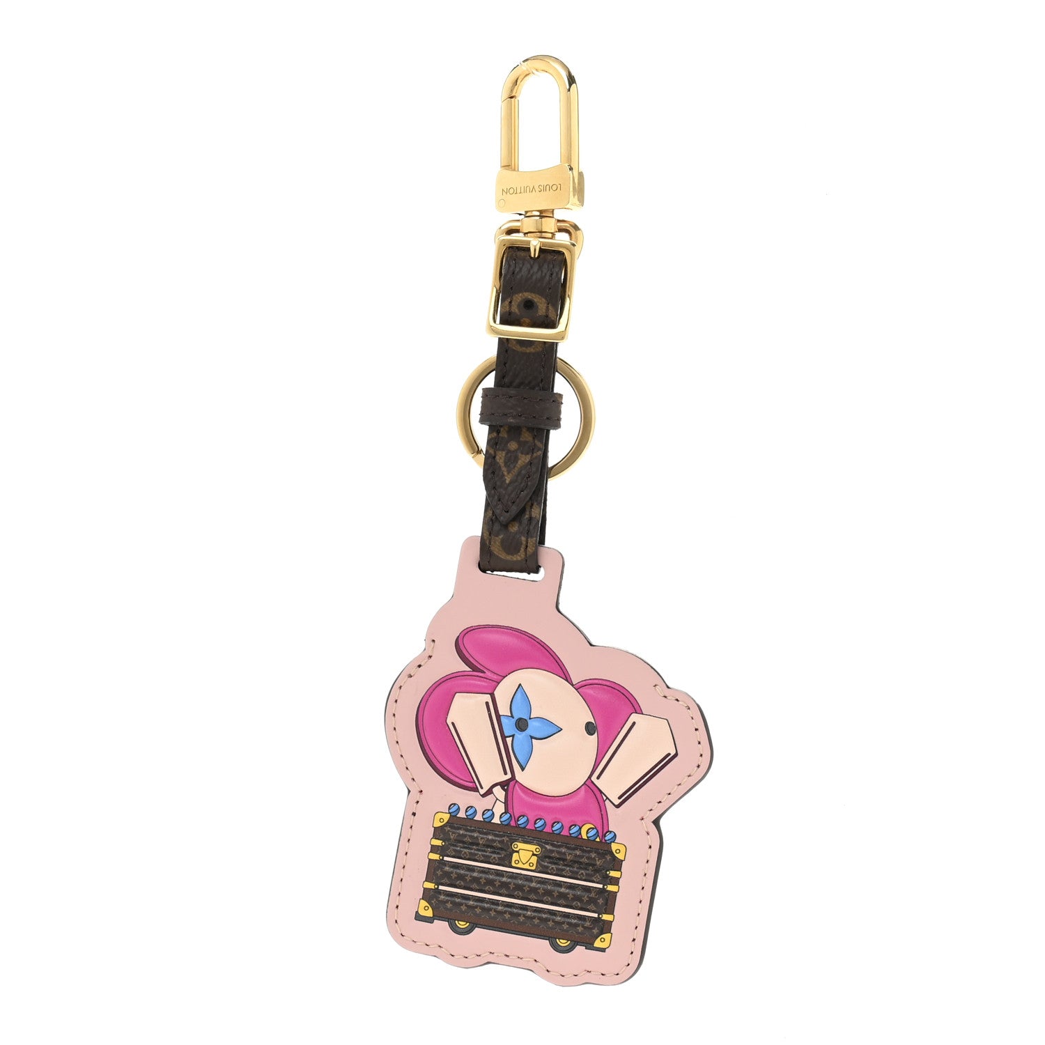 Louis Vuitton Monogram Calfskin Vivienne Funfair Bag Charm Key Holder 1 of 7