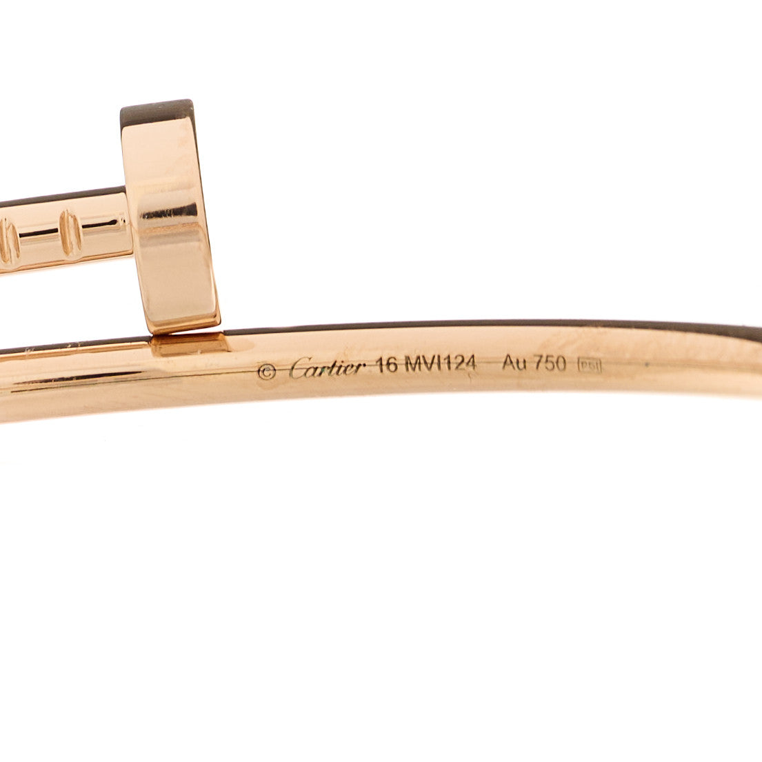 Cartier 18K Pink Gold Small Juste Un Clou Bracelet 16 3 of 4