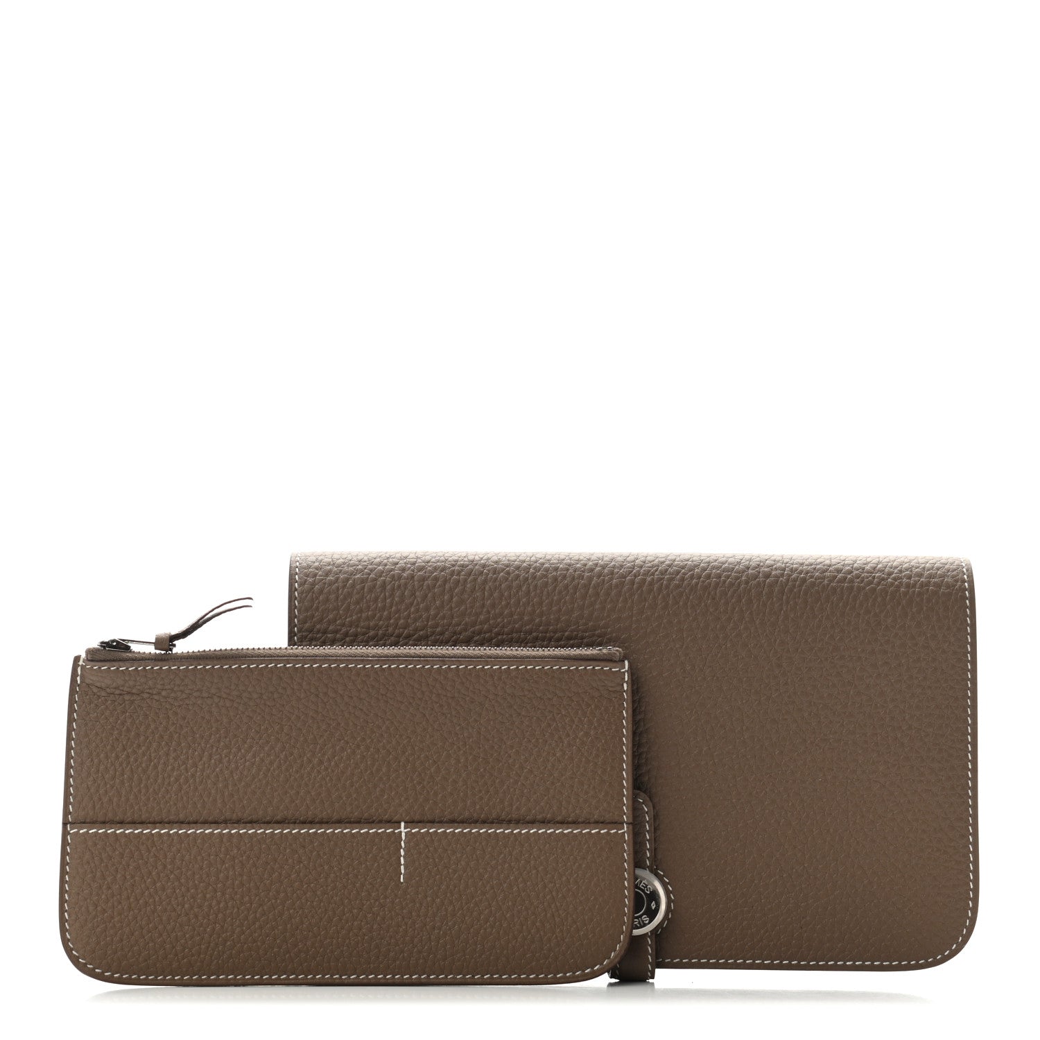Hermes Togo Dogon Duo Wallet Etoupe 3 of 9
