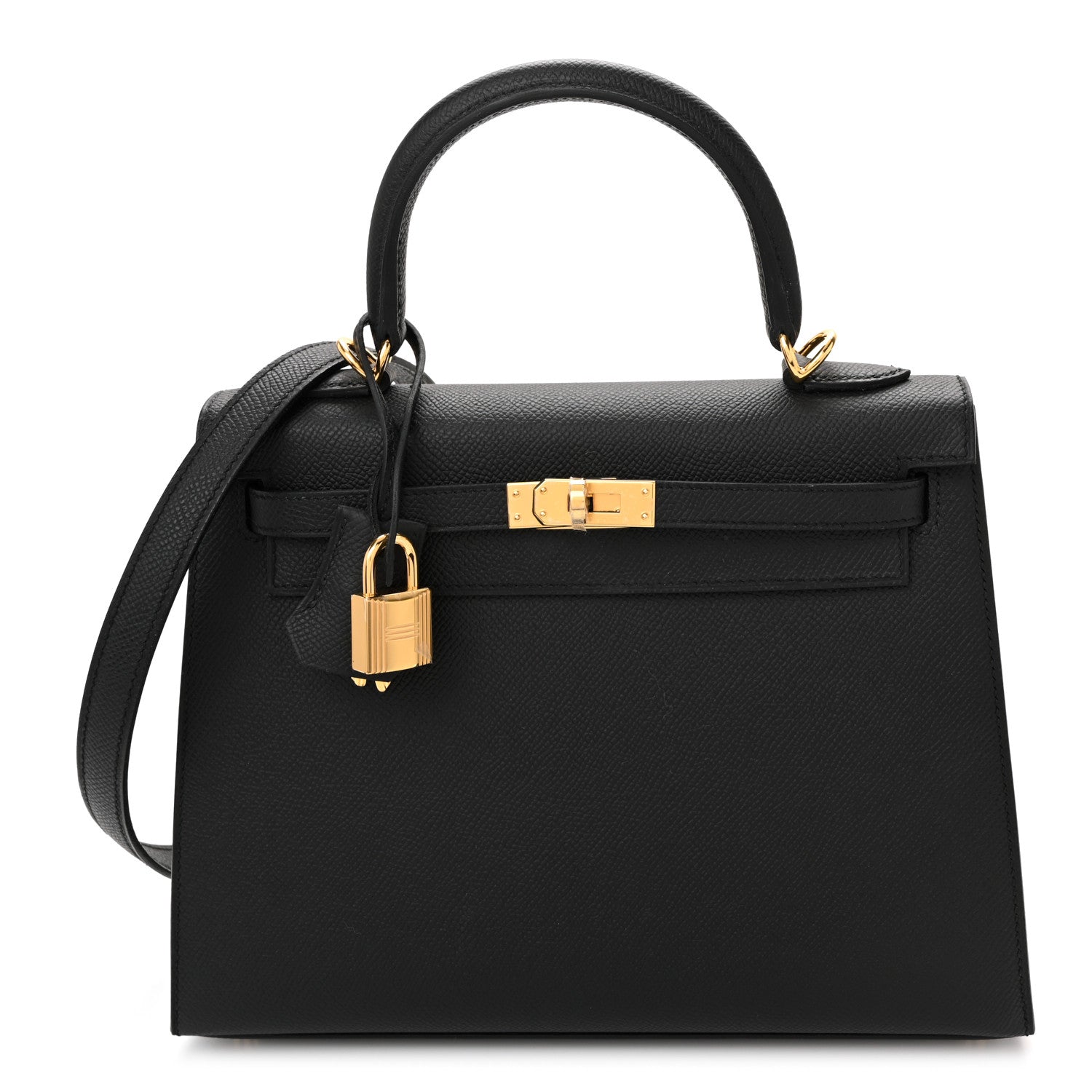 Hermes Epsom Kelly Sellier 25 Black 1 of 10