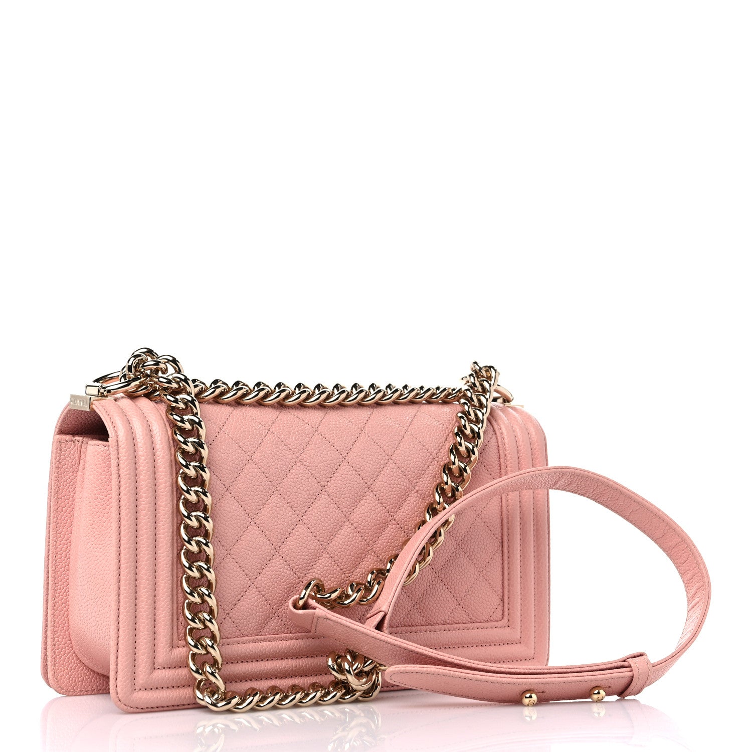 Chanel Caviar Quilted Medium Boy Flap Light Pink 3 of 11