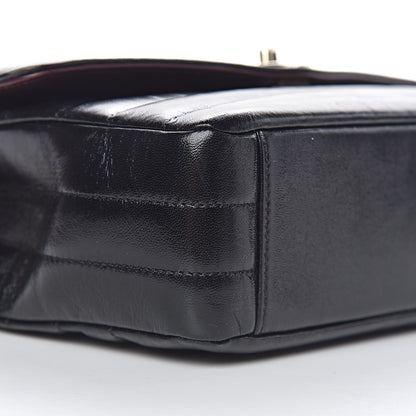 Chanel Shiny Lambskin Chevron Quilted Miroir Black 10 of 11