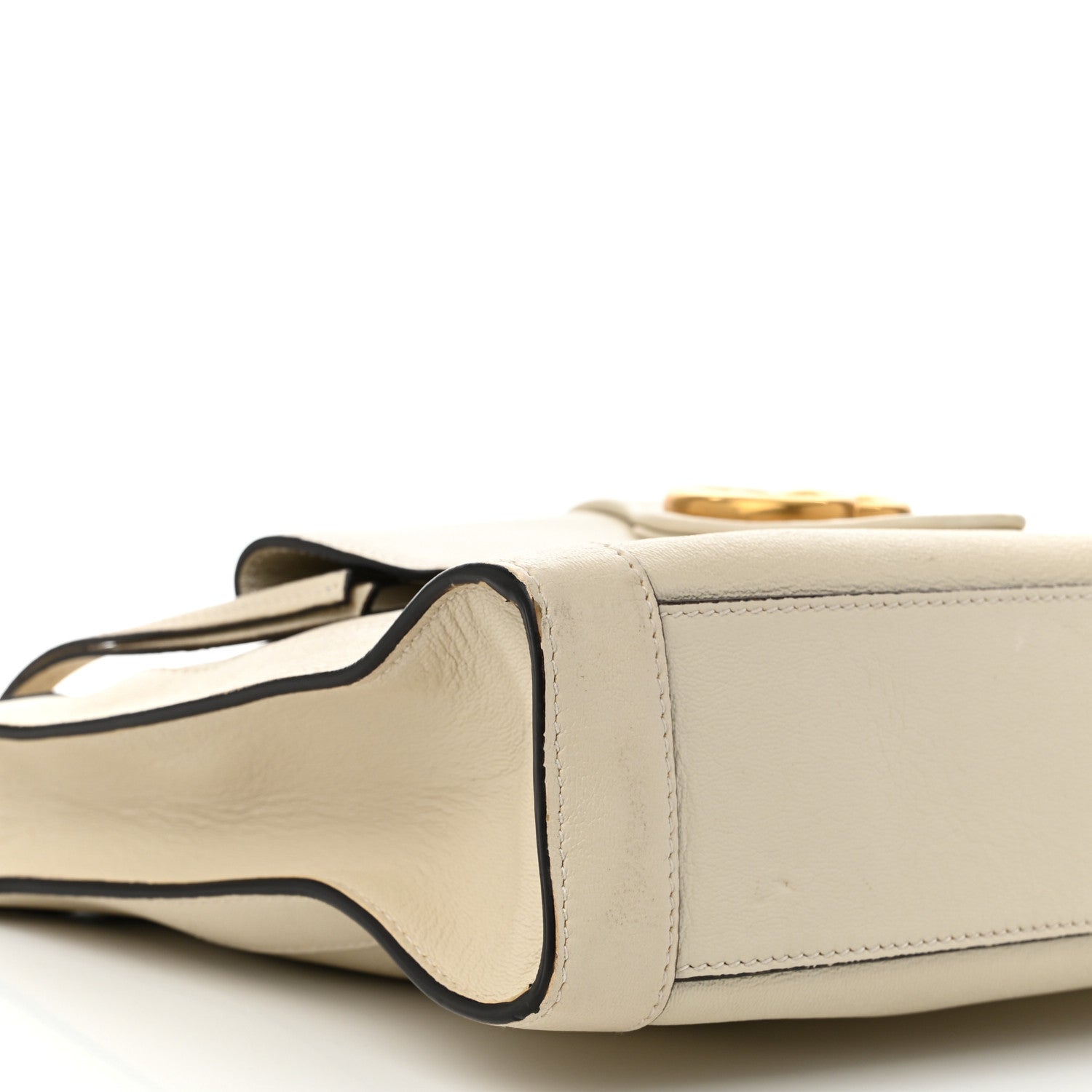 Gucci New Sakai Calfskin Lux Dahlia Chain Shoulder Bag Mystic White 9 of 11