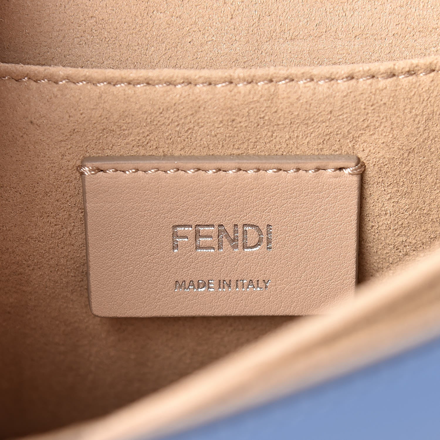Fendi Vitello Liberty Japanese Blossom Scalloped Studded Grommet Kan I Shoulder Bag Nebula Multicolor 8 of 10